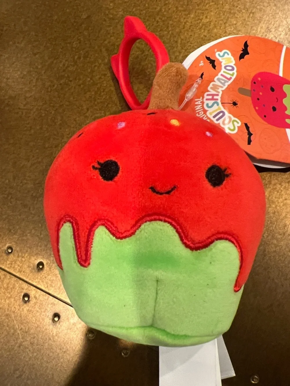 NWT 3.5” Keir the Candy Apple Squishmallow Clip